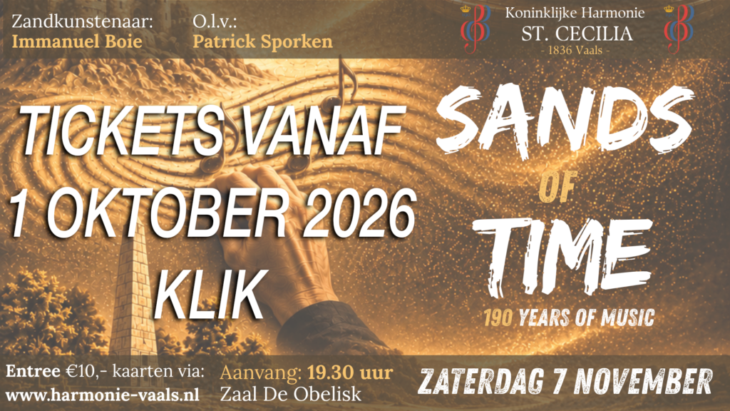 Origineel affiche Sands of Time – 7 november 2026