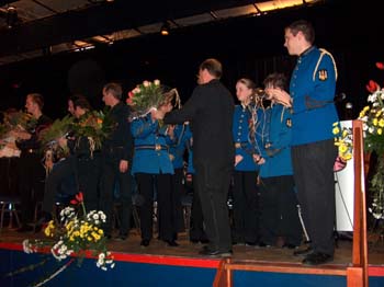 Huldiging tijdens het Ceciliafeest in 2005