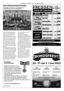 Krantenknipsel: Het jubileum van de Grensülle