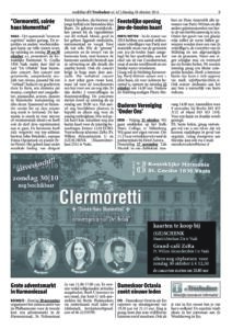 Krantenknipsel: Clermoretti: aankondiging