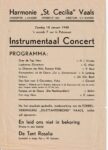 Vaals-Harmonie St Cecilia 1836 – 1948 Instrumentaal Concert