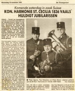 Voorvertoning: Huldiging jubilarissen — De Trompetter, 1992