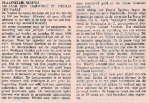 Voorvertoning: Lenteconcert bij 160 jaar harmonie, 1996