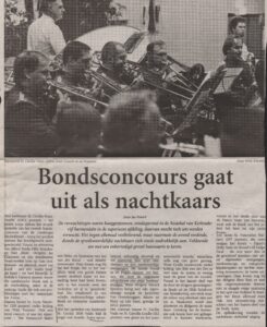 Voorvertoning: Bondsconcours gaat uit als nachtkaars — De Limburger, 1997