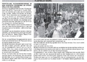 Voorvertoning: Dialectmis: feestelijke eucharistieviering — verslag, mei 2011