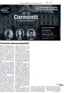 Voorvertoning: Clermoretti — affiche en voorbeschouwing, 2016