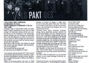 Origineel krantenknipsel: Vols pakt oes: een digitale carnavalsgroet in 2021