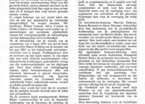 Origineel krantenknipsel: Jaarvergadering 2002 – Anja Winkens treedt toe tot het bestuur