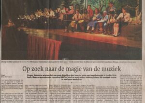 Origineel krantenknipsel: Magic MusicAL – de jeugdharmonie maakt haar eigen musical, 2005