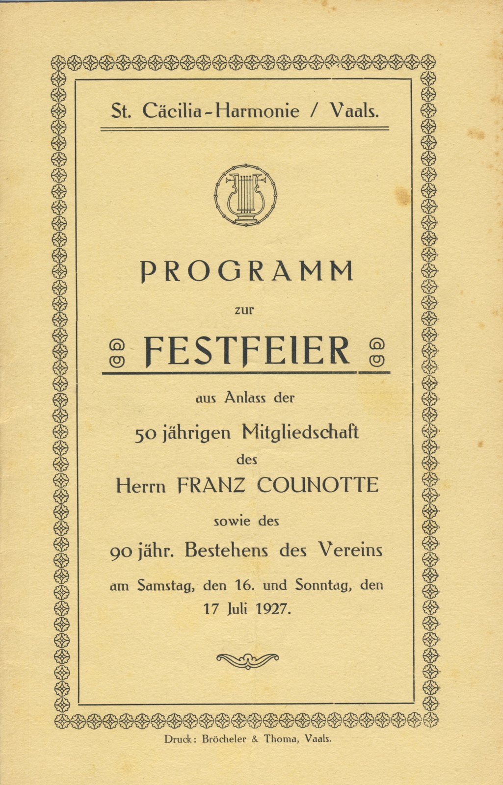 programma franz Counotte