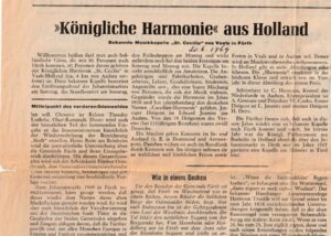 Krantenknipsel: Te gast op de Johannismarkt in Fürth – 1969