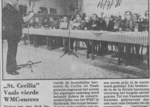 Krantenknipsel: WMC 1981 – een eerste prijs en een feestelijke ontvangst