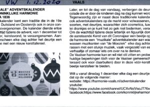 Krantenknipsel: Een muzikale adventskalender in coronajaar 2020