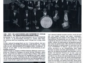 Krantenknipsel: 185 jaar harmonie – een jubileum op afstand in 2021