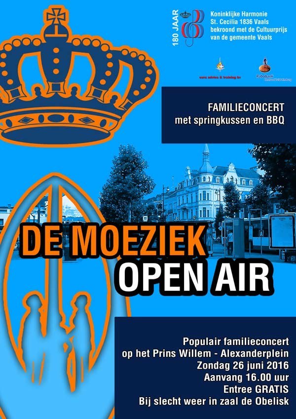 26 juni 2016 Open Air Concert op het Prins Willem-Alexanderplein>